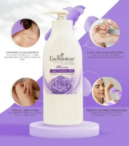 Enchanteur Alluring Satin Smooth Perfumed Lotion with Vitamin A, C, E & Niacinamide