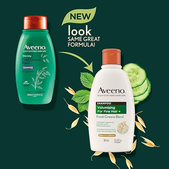 Aveeno Volumising Fresh Greens Blend Shampoo 300ml