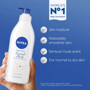Nivea Sensual Musk Body Lotion for Smooth, Soft Skin