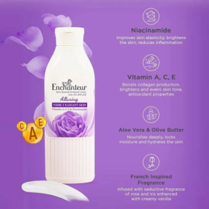 Enchanteur Alluring Satin Smooth Perfumed Lotion with Vitamin A, C, E & Niacinamide