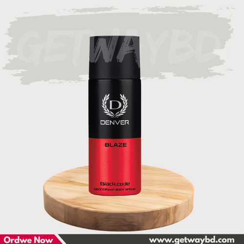 DENVER - Denver Black Code Blaze Deodorant Body Spray | Long Lasting Deodorant for Men - 150ML