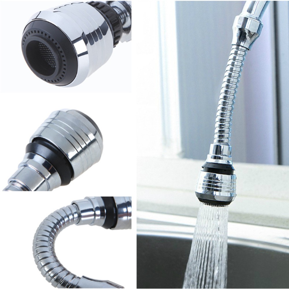 6254b54bdf98b Turbo Flex Water Saving High Pressure Faucet Nozzle – Rotatable Tap Spray Adapter - Image 1