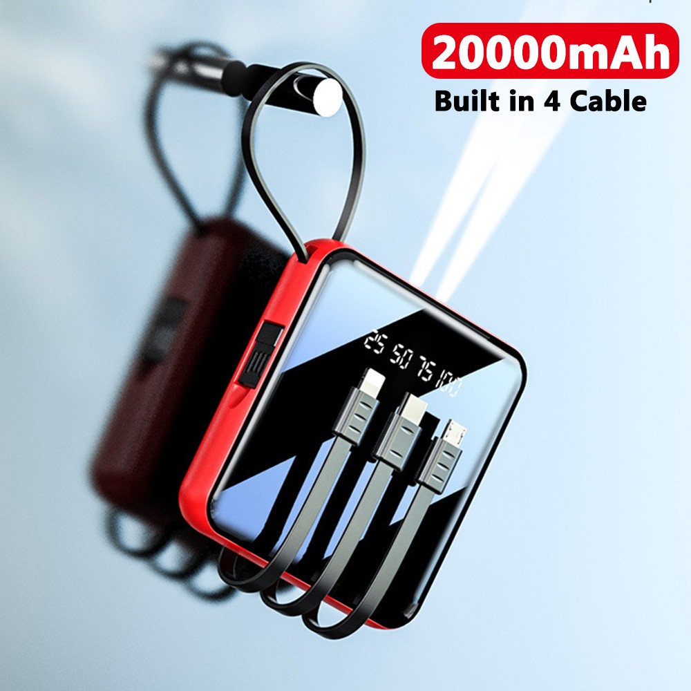6260843ebbd0c 20000mAh Power Bank with LED Display & All-in-One Cable Set - Image 1