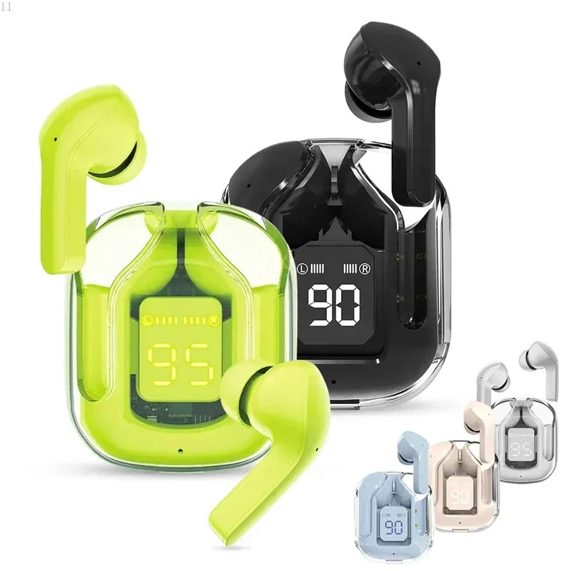65a7e20743a67 BT30 Mini transparent Wireless Bluetooth headset Digital display ENC noise reduction - Image 1