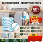 Baby Proof Cabinet Drawer and Door Fridge Locks for Kitchen