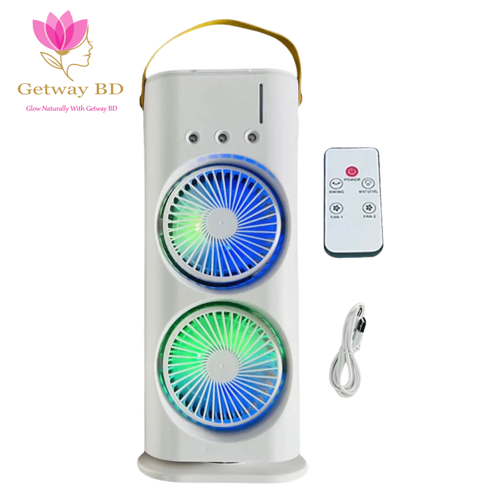 Double-Headed Air Cooler Mist Fan