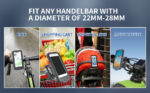 Waterproof Bike Phone Holder, 360° Rotating Universal Bicycle & Motorcycle Mount Adjustable Clip Stand - Image 4
