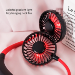 Portable Neckband Fan – USB Rechargeable Dual Cooling Fan - Image 2