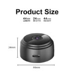 A9 Mini WiFi IP Camera 1080P, Night Vision Wireless Security Camera with Audio Recording, Portable Surveillance Mini Camcorder - Image 3