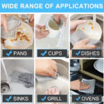 Magic Dishwashing Towel Metal Steel Wire Cleaning Rag (5pcs) - Image 7