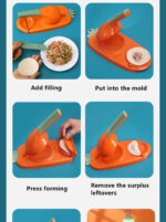 2 in 1 Magic Pitha & Dumpling Maker – DIY Manual Kitchen Press Tool - Image 3