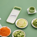 5 in 1 Stainless Steel Multifunctional Safe Manual Vegetable Slicer Cutter Potato Shredders Garlic Carrot Grater Chopper
