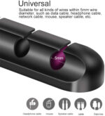 Silicone Wire Organizer for Desk – 5 Port Cable Winder Holder - Image 5