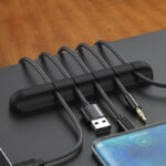 Silicone Wire Organizer for Desk – 5 Port Cable Winder Holder - Image 3