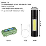 Geepas GP-009 Rechargeable Led Flashlight Torch Lamp - Image 5
