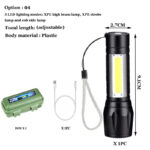 Geepas GP-009 Rechargeable Led Flashlight Torch Lamp - Image 9
