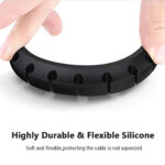 Silicone Wire Organizer for Desk – 5 Port Cable Winder Holder - Image 2