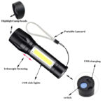 Geepas GP-009 Rechargeable Led Flashlight Torch Lamp - Image 8