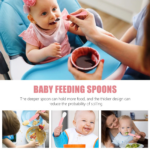 2Pcs Cute Baby Spoons Set Essential Silicone Feeding Spoons Compact Design for Kids - Image 2