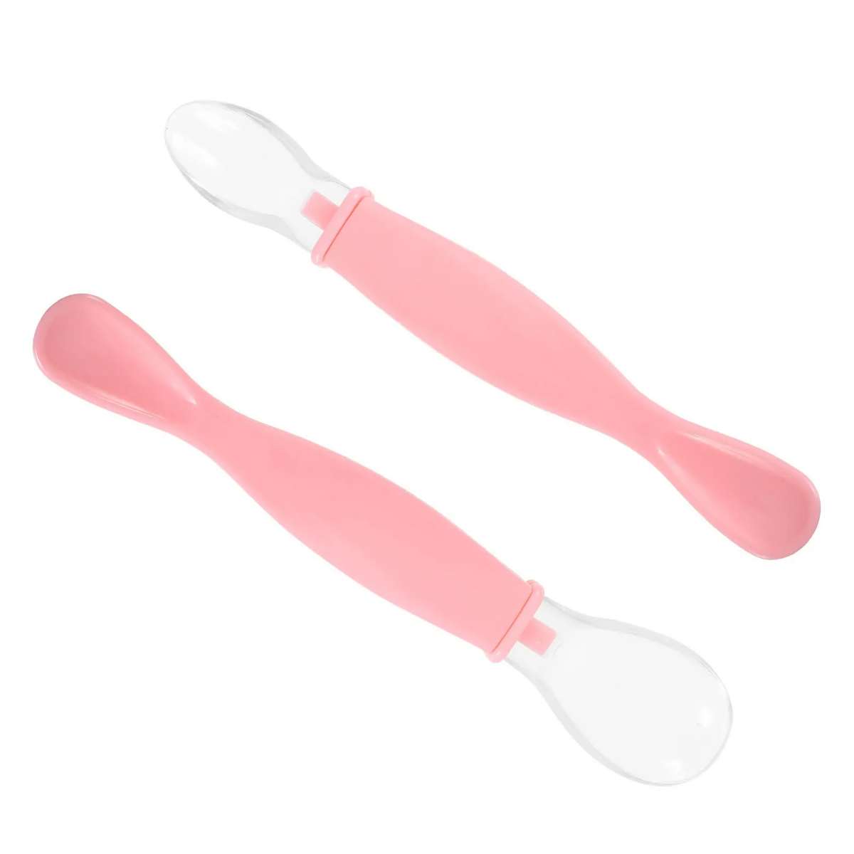 2Pcs Cute Baby Spoons Set Essential Silicone Feeding Spoons Compact Design for Kids - Image 4