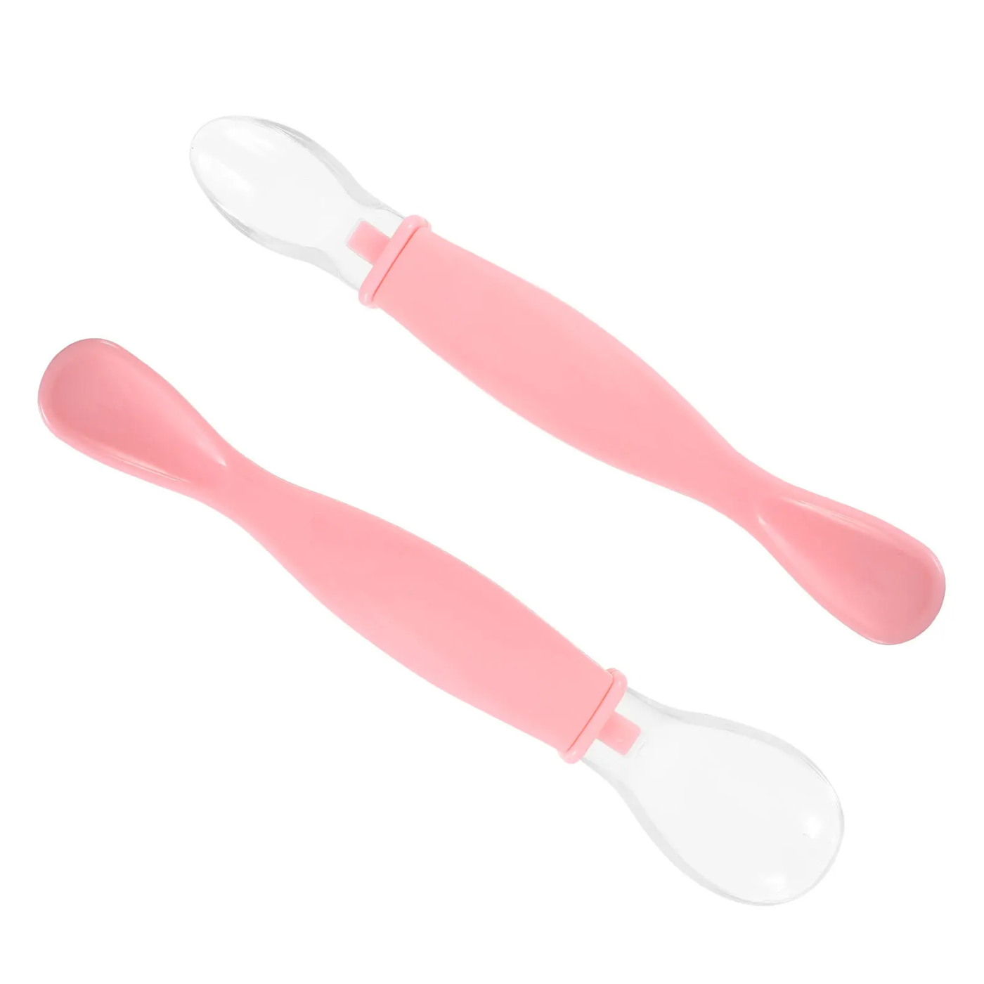2Pcs Cute Baby Spoons Set Essential Silicone Feeding Spoons Compact Design for Kids - Image 4