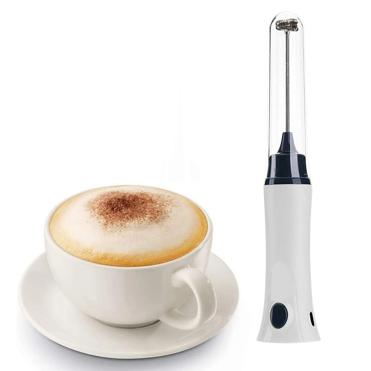 Handheld Electric Coffee Mixer Automatic Milk Foamer Egg Beater With Cover-KD101 - Image 2