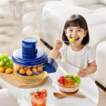 Automatic Vegetable Peeling Machine, Rechargeable Electric Fruit and Vegetable Peeler Suitable for Grapes, Cherry Tomatoes, Garlic - Image 2