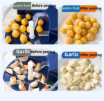 Automatic Vegetable Peeling Machine, Rechargeable Electric Fruit and Vegetable Peeler Suitable for Grapes, Cherry Tomatoes, Garlic - Image 3