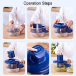 Automatic Vegetable Peeling Machine, Rechargeable Electric Fruit and Vegetable Peeler Suitable for Grapes, Cherry Tomatoes, Garlic - Image 5