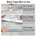 Super Strong Waterproof Self-adhesive Flex Tape Leak Patch Butyl Sealing Leak Roof Kitchen Pipe Construction - Image 4