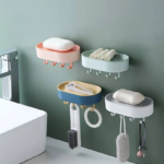 Multifunctional Punching-free Bathroom Soap Storage Box - HL036 - Image 2