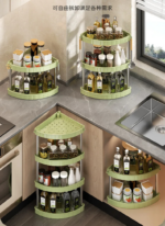 4 Layer Corner Trolly Rack Multifunctional Corner Storage Rack for Every Home - Image 2