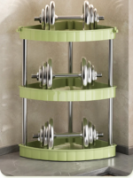 4 Layer Corner Trolly Rack Multifunctional Corner Storage Rack for Every Home - Image 6