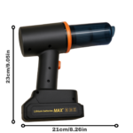Rechargeable Portable Car Vacuum Cleaner – High Power Handheld with Multiple Nozzles & Lithium Battery - Image 2