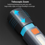 Super Bright COB Side Lights LED XPE Mini Portable Torch Zoomable Waterproof Outdoor Fishing Hunting Camping Flashlight - Image 4