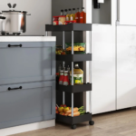 Wide Type High Capacity Multi Purpose Trolly Rack Multifunctional Movable Storage Cart - Image 5