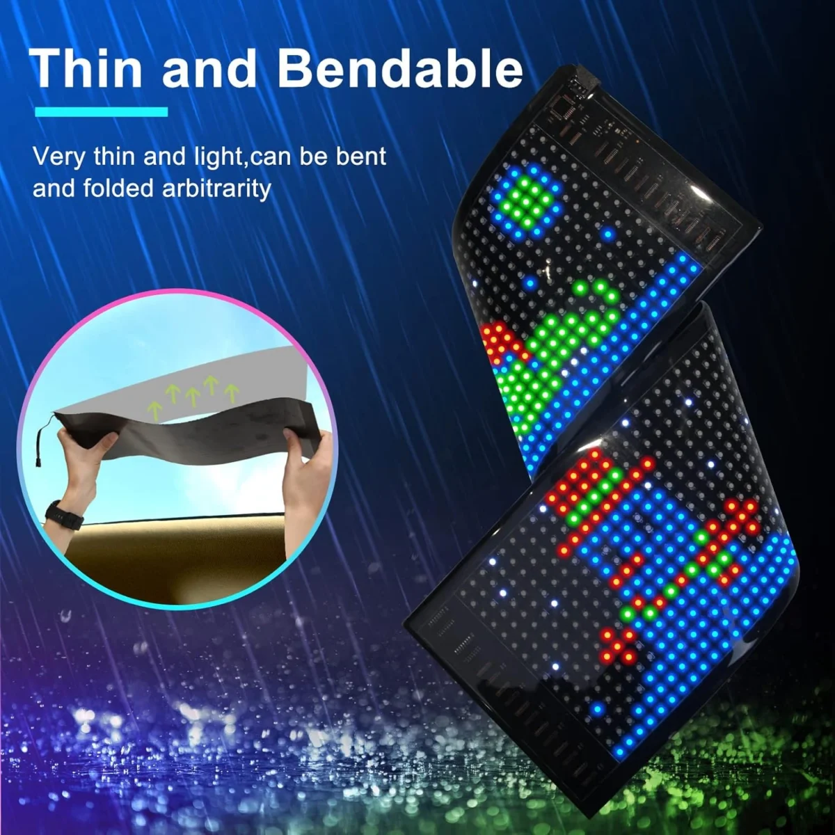 Customizable USB LED Car Sign App-controlled Light Sign - Image 3