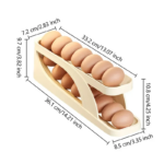 2 Pcs Automatic Scrolling Egg Rack Holder 2pcs - Image 2