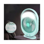 JOYKALY YG-719 Rechargeable Strong Wind Desk Fan With LED Lamp - Image 3