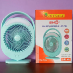 JOYKALY YG-719 Rechargeable Strong Wind Desk Fan With LED Lamp - Image 2