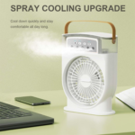 Rechargeable Portable Humidifier LED  Ice Cool Air Cooler Mist Fan - Image 2