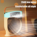 Rechargeable Portable Humidifier LED  Ice Cool Air Cooler Mist Fan - Image 4