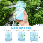 Multi Function Three Speed Hanging Mini Neck Fan - Image 2