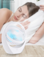 Quiet Cool Mini Portable Desk Fan Usb Rechargeable Home Camping Car Adjustable Portable Fans - Image 4