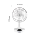 DP High Quality Usb Mini Portable Rechargeable Table Desk Fan – DP 7626 - Image 2