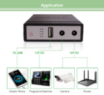 WGP Mini UPS Power Bank for Router, ONU & CCTV (5V/12V/12V Output) - Image 4