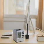 Digital Alarm Clock Pen Holder - Image 4