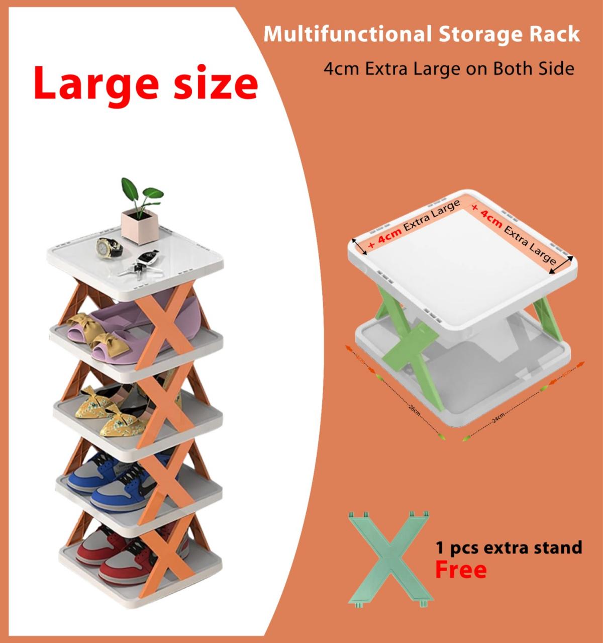 5-Layer Multifunctional Shoe Organizer Rack - Image 5