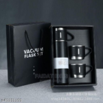 RFV1 Stainless Steel Vacuum Flask with 3 Steel Cups Combo Flask Set Keeps Liquid Cold/Hot - Image 3