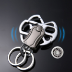 5-in-1 Heavy Duty Key Chain Fidget Spinner Rotatable Keyring - Image 3